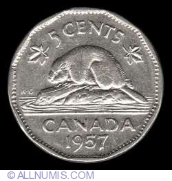 Image #2 of 5 Cents 1957