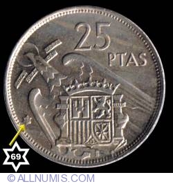 Image #2 of 25 Pesetas 1957 (69)