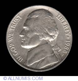 Image #1 of  Jefferson Nickel 1988 P
