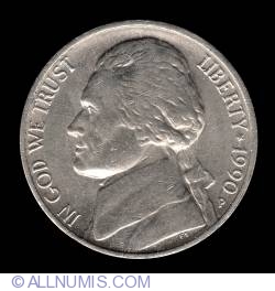 Image #1 of  Jefferson Nickel 1990 P
