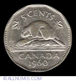 Image #2 of 5 Cents 1960