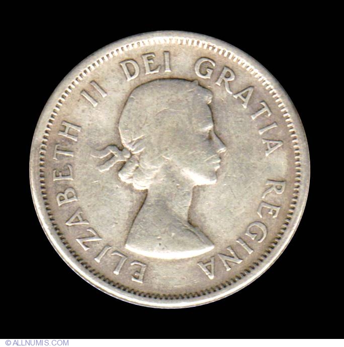 1953 Canada twenty five 25 cent Elizabeth ii silver quarter coin