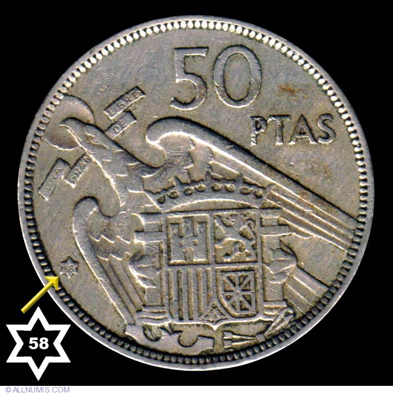 All 105+ Images how much is a 1957 50 ptas coin worth Excellent