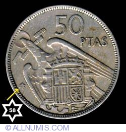 Image #2 of 50 Pesetas 1957 (58)