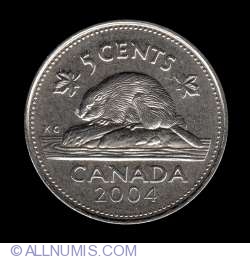 Image #2 of 5 Cents 2004 P