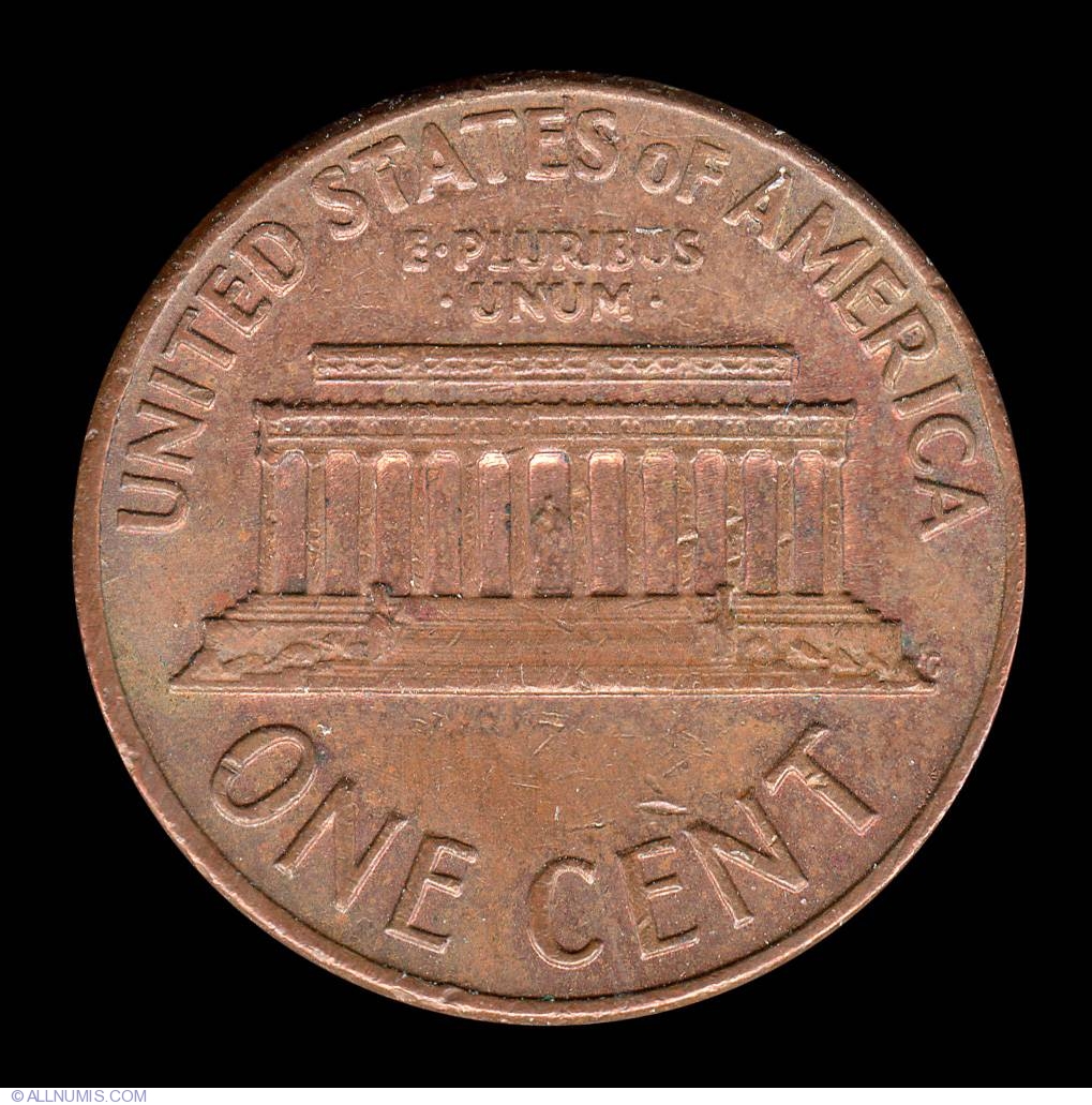 1 Cent 1970 D Cent Lincoln Memorial 1959 2008 United States Of 