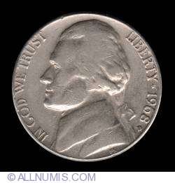 Image #1 of  Jefferson Nickel 1968 D