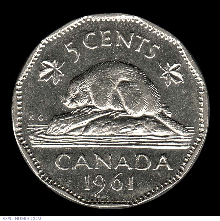 5 Cents 1961, Elizabeth II (1953-2022) - Canada - Coin - 8036