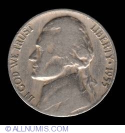Image #1 of  Jefferson Nickel 1955 D
