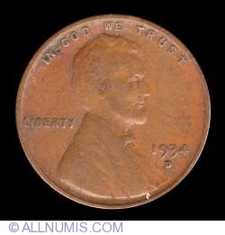 Image #1 of Lincoln Cent 1934 D