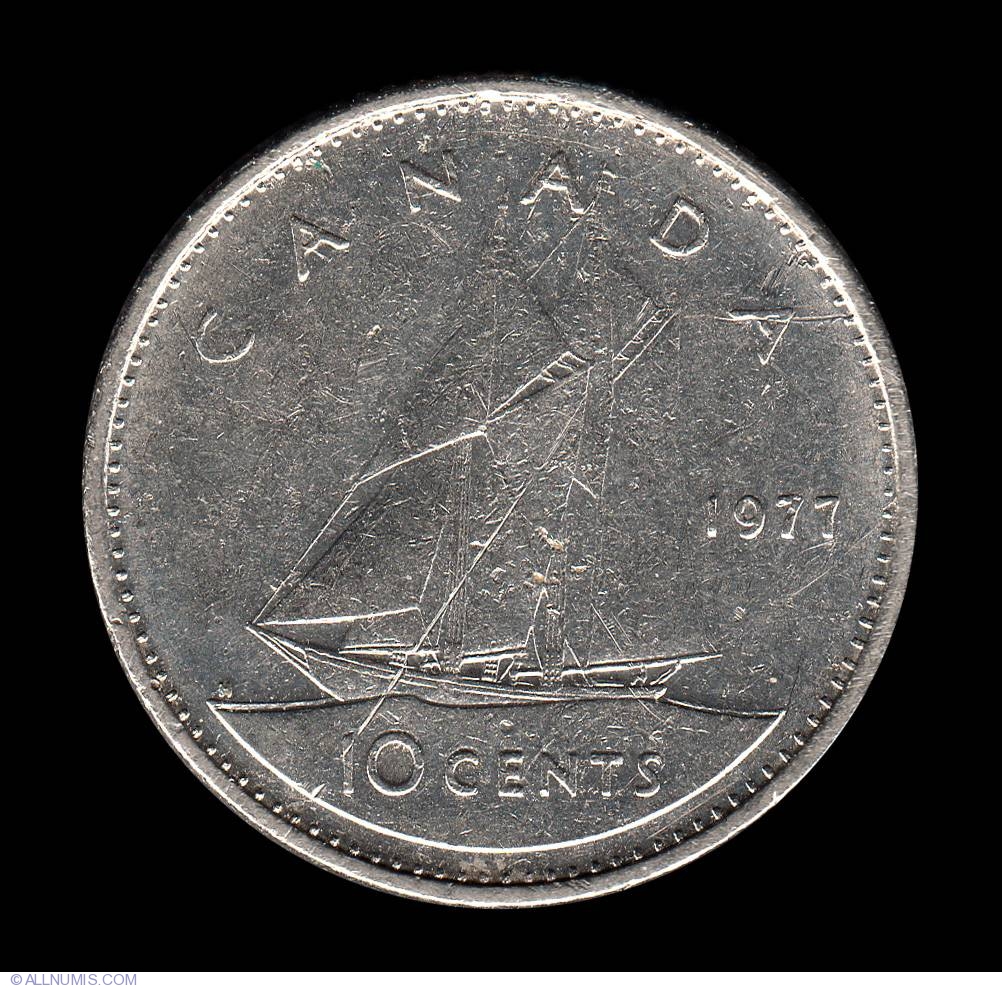 10 Cents 1977, Elizabeth II (1953-present) - Canada - Coin - 8331