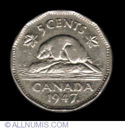 Image #2 of 5 Cents 1947