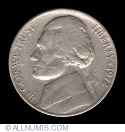 Image #1 of  Jefferson Nickel 1972