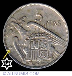 Image #2 of 5 Pesetas 1957 (64)