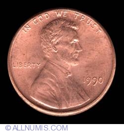 Image #1 of 1 Cent 1990