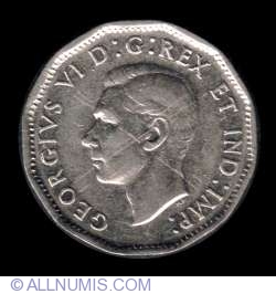Image #1 of 5 Canadian Cents 1946