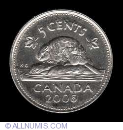 Image #2 of 5 Cents 2006 P