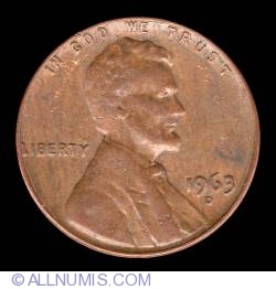 Image #1 of 1 Cent 1963 D