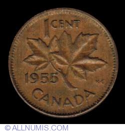 Image #2 of 1 Cent 1955 (fara bretea)