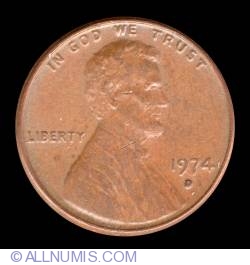 Image #1 of 1 Cent 1974 D