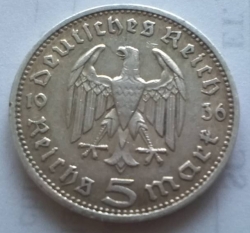 5 Reichsmark 1936 D