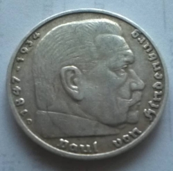 5 Reichsmark 1936 D