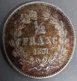Image #1 of 1/2 Franc 1831 A