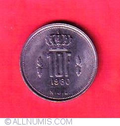 10 Franci 1980
