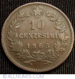 Image #1 of 10 Centesimi 1863