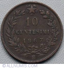 Image #1 of 10 Centesimi 1867 H