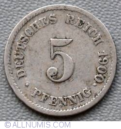 Image #1 of 5 Pfennig 1900 J
