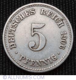 Image #1 of 5 Pfennig 1906 A