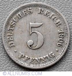 Image #1 of 5 Pfennig 1906 D