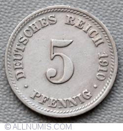 Image #1 of 5 Pfennig 1910 D