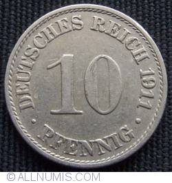 10 Pfennig 1911 A
