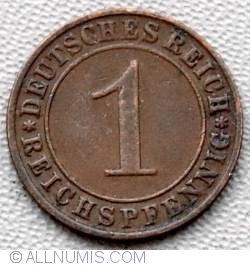 Image #1 of 1 Reichspfennig 1929 D