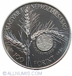 Image #1 of 100 Forint 1981 - Ziua mondiala a alimentatiei