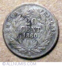Image #2 of 20 Centimes 1860 A