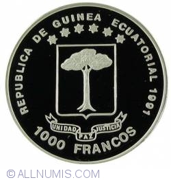 Image #2 of 1000 Francs 1991