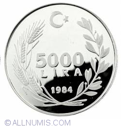 Image #2 of 5000 Lira 1984