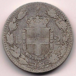 2 Lire 1887 R