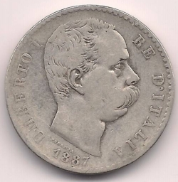 Image #2 of 2 Lire 1887 R