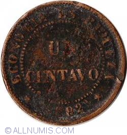 Image #2 of 1 Centavo 1882