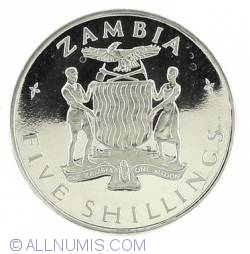 Image #1 of 5 Shillings 1965 - 1st Anniversary of Independence