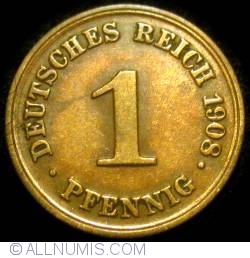1 Pfennig 1908 D