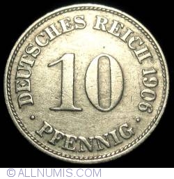 Image #1 of 10 Pfennig 1906 D