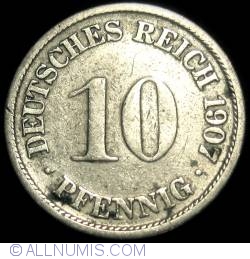Image #1 of 10 Pfennig 1907 F