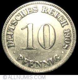 Image #1 of 10 Pfennig 1908 D