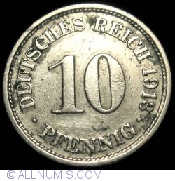 Image #1 of 10 Pfennig 1913 F