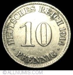 Image #1 of 10 Pfennig 1914 A